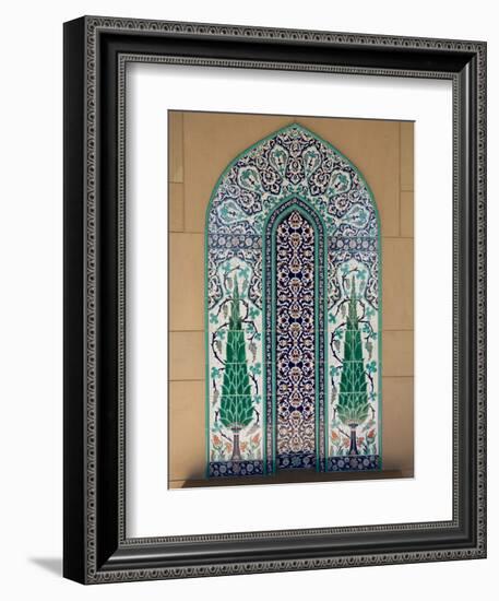 Sultan Quaboos Great Mosque, Muscat, Oman, Middle East-Angelo Cavalli-Framed Premium Photographic Print