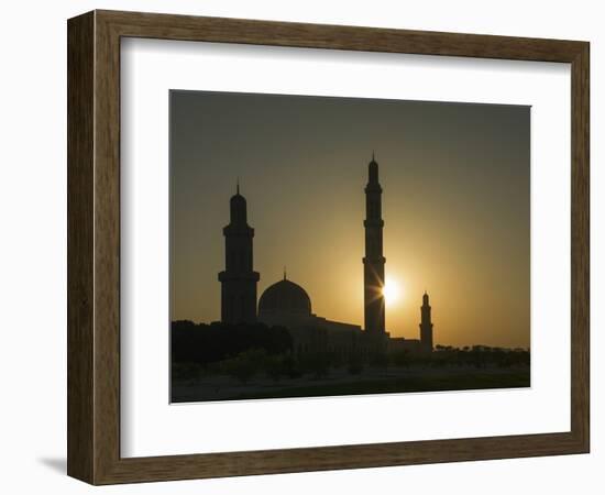 Sultan Quaboos Great Mosque, Muscat, Oman, Middle East-Angelo Cavalli-Framed Photographic Print