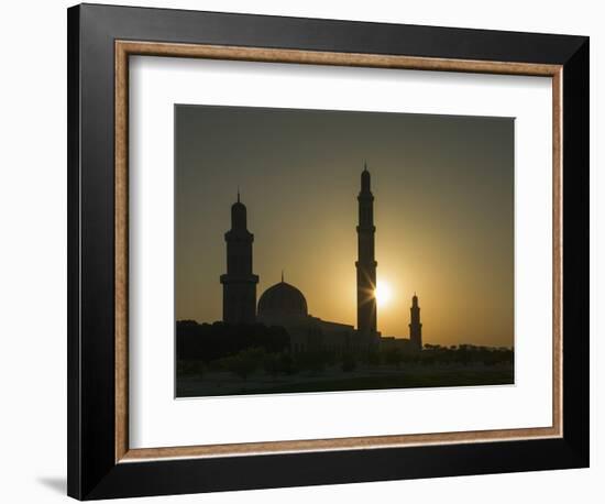 Sultan Quaboos Great Mosque, Muscat, Oman, Middle East-Angelo Cavalli-Framed Photographic Print