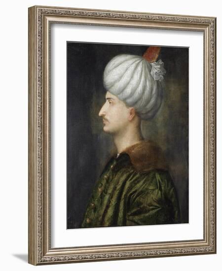 Sultan Suleiman I the Magnificent-Titian (Tiziano Vecelli)-Framed Giclee Print