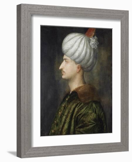 Sultan Suleiman I the Magnificent-Titian (Tiziano Vecelli)-Framed Giclee Print