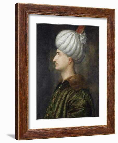 Sultan Suleiman I the Magnificent-Titian (Tiziano Vecelli)-Framed Giclee Print