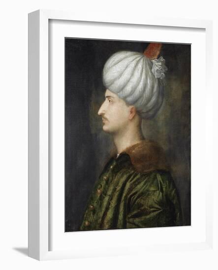 Sultan Suleiman I the Magnificent-Titian (Tiziano Vecelli)-Framed Giclee Print