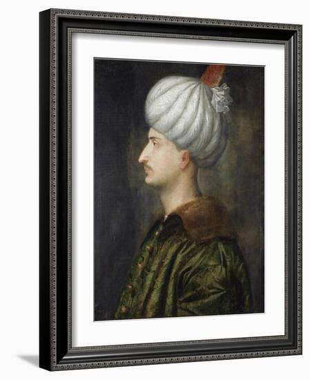 Sultan Suleiman I the Magnificent-Titian (Tiziano Vecelli)-Framed Giclee Print