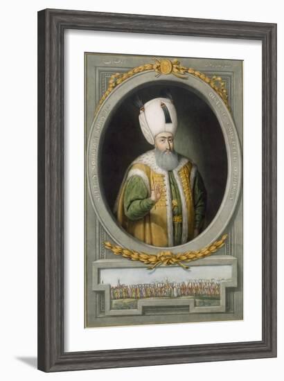 Sultan Suleiman Khan I, 10th Sultan of the Ottoman Empire, 1815-John Young-Framed Giclee Print