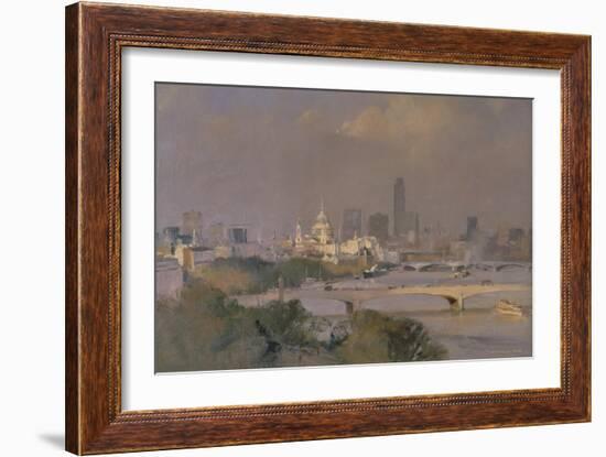 Sultry Afternoon in August, King's Reach, 1988-Trevor Chamberlain-Framed Giclee Print