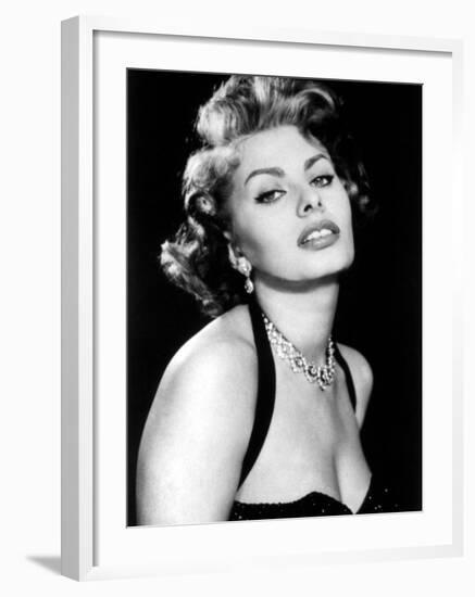 Sultry Sophia Loren Publicity Pose Promotion for Pride and the Passion, 1957-null-Framed Photo