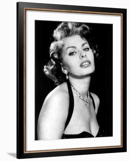 Sultry Sophia Loren Publicity Pose Promotion for Pride and the Passion, 1957-null-Framed Photo