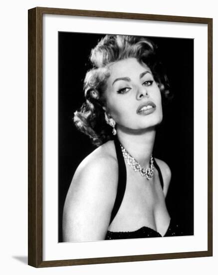 Sultry Sophia Loren Publicity Pose Promotion for Pride and the Passion, 1957-null-Framed Photo