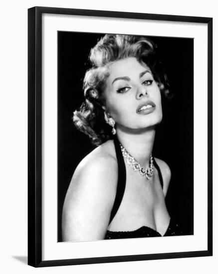 Sultry Sophia Loren Publicity Pose Promotion for Pride and the Passion, 1957-null-Framed Photo