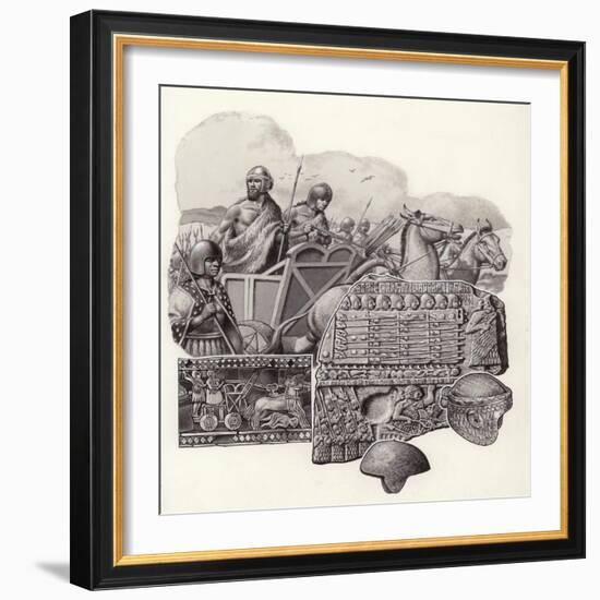 Sumarian Chariot Drawn by Wild Asses-Pat Nicolle-Framed Giclee Print