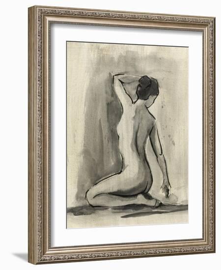 Sumi-e Figure I-Ethan Harper-Framed Art Print