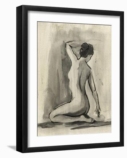 Sumi-e Figure I-Ethan Harper-Framed Art Print