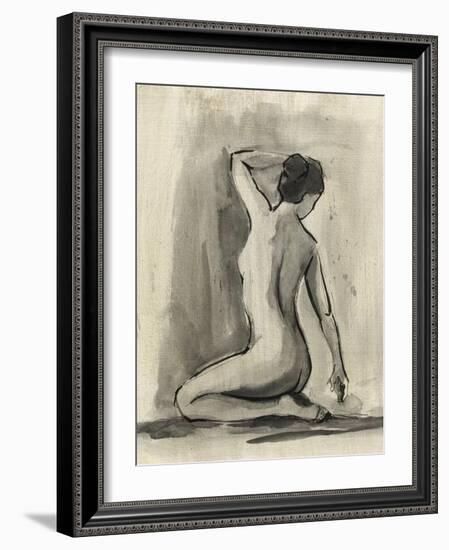 Sumi-e Figure I-Ethan Harper-Framed Art Print