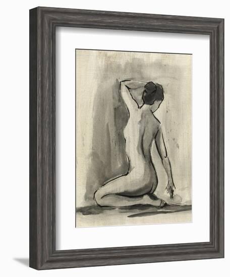 Sumi-e Figure I-Ethan Harper-Framed Art Print