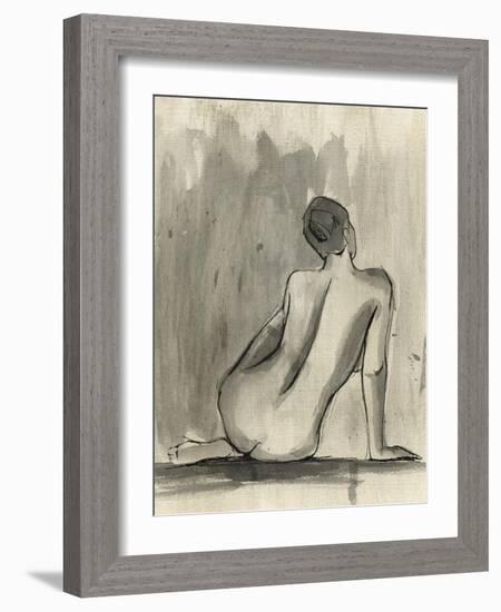 Sumi-e Figure II-Ethan Harper-Framed Art Print