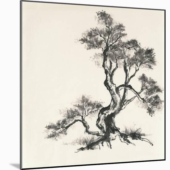 Sumi Tree I-Chris Paschke-Mounted Art Print