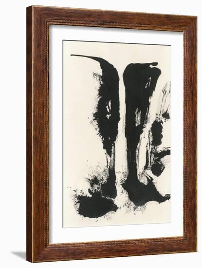 Sumi Waterfall View V-Chris Paschke-Framed Art Print