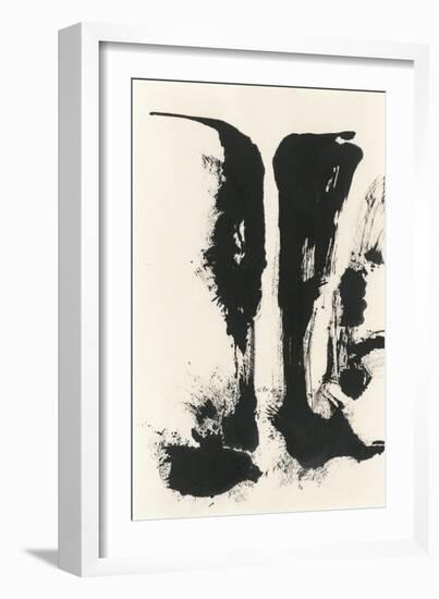 Sumi Waterfall View V-Chris Paschke-Framed Art Print