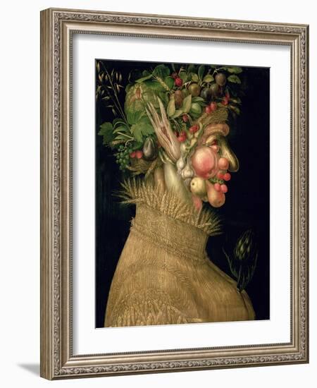 Summer, 1563-Giuseppe Arcimboldo-Framed Giclee Print