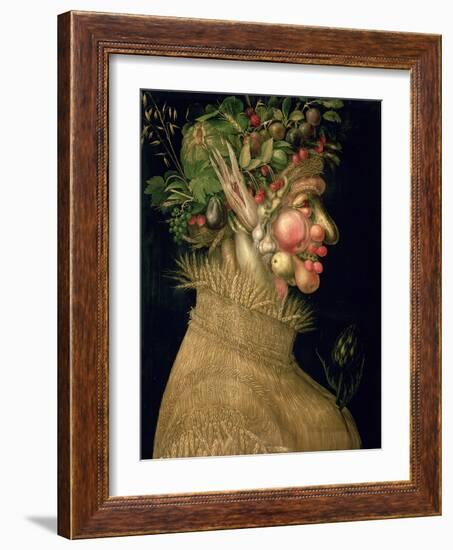 Summer, 1563-Giuseppe Arcimboldo-Framed Giclee Print