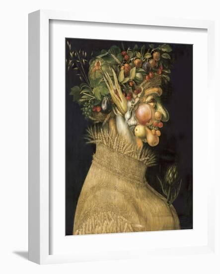 Summer, 1563-Giuseppe Arcimboldo-Framed Art Print