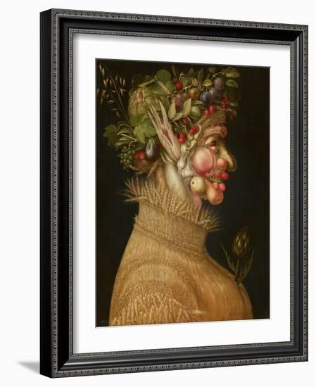 Summer, 1563-Giuseppe Arcimboldo-Framed Giclee Print