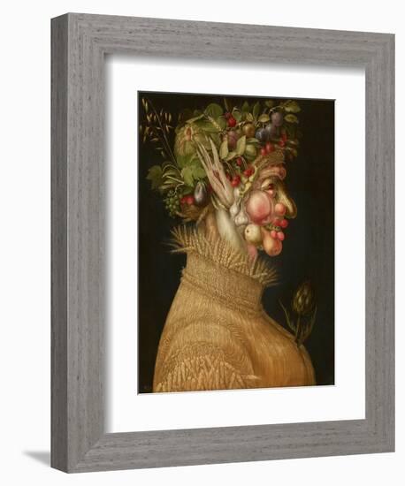 Summer, 1563-Giuseppe Arcimboldo-Framed Giclee Print