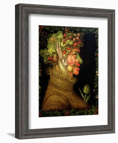 Summer, 1573-Giuseppe Arcimboldo-Framed Giclee Print