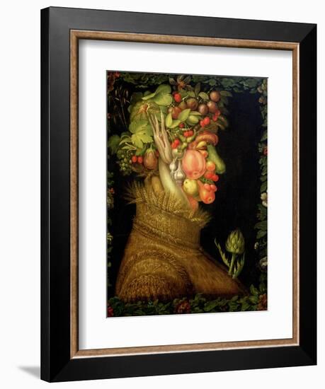 Summer, 1573-Giuseppe Arcimboldo-Framed Giclee Print