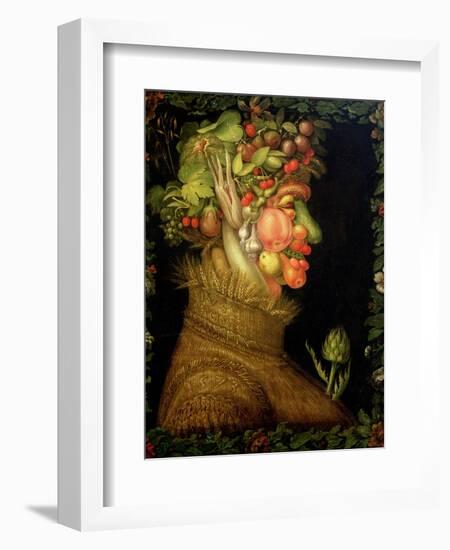 Summer, 1573-Giuseppe Arcimboldo-Framed Giclee Print