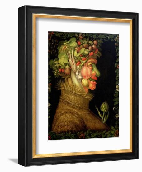 Summer, 1573-Giuseppe Arcimboldo-Framed Giclee Print