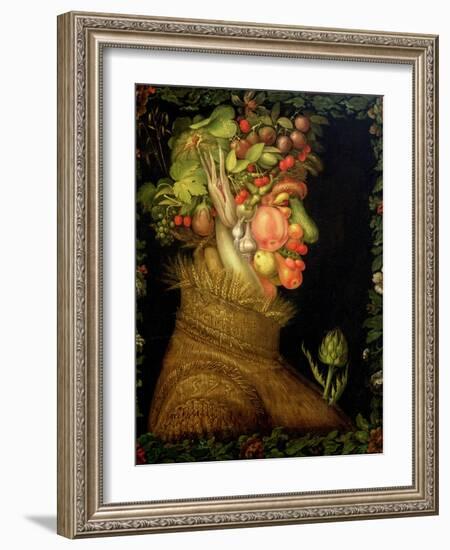 Summer, 1573-Giuseppe Arcimboldo-Framed Giclee Print