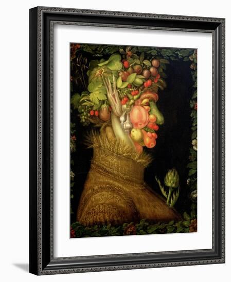 Summer, 1573-Giuseppe Arcimboldo-Framed Giclee Print