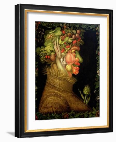 Summer, 1573-Giuseppe Arcimboldo-Framed Giclee Print