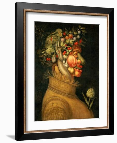 Summer, 1573-Giuseppe Arcimboldo-Framed Giclee Print
