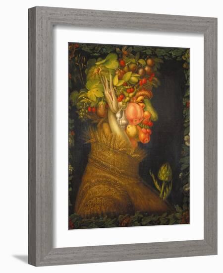 Summer, 1573-Giuseppe Arcimboldo-Framed Giclee Print