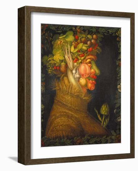 Summer, 1573-Giuseppe Arcimboldo-Framed Giclee Print