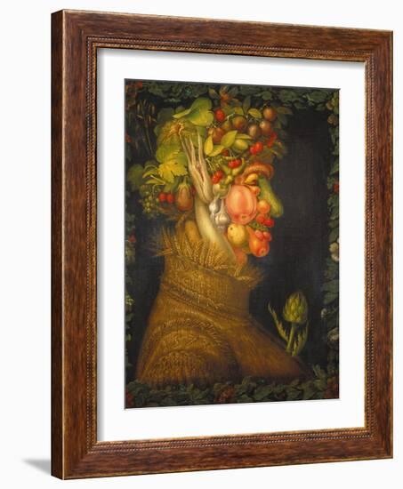 Summer, 1573-Giuseppe Arcimboldo-Framed Giclee Print