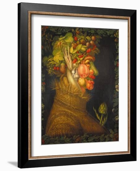 Summer, 1573-Giuseppe Arcimboldo-Framed Giclee Print