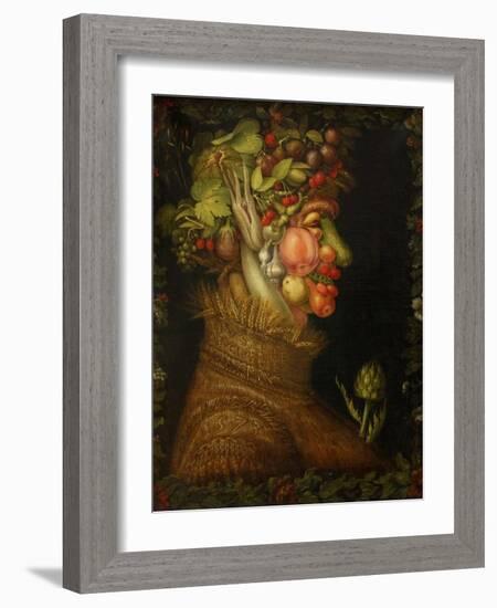 Summer, 1573-Giuseppe Arcimboldo-Framed Giclee Print