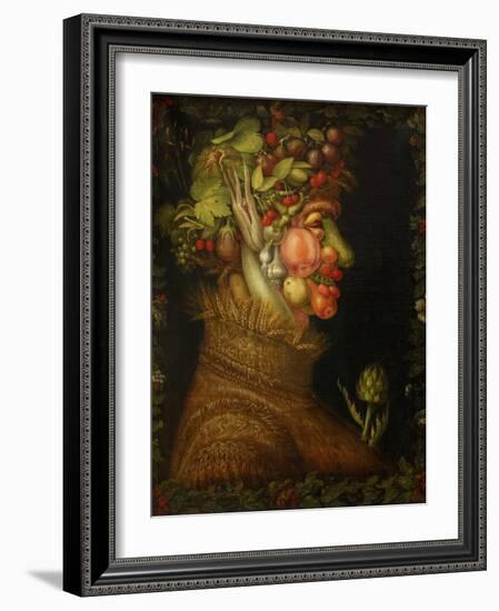 Summer, 1573-Giuseppe Arcimboldo-Framed Giclee Print