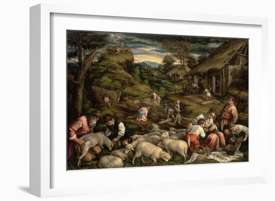 Summer, 1576-Francesco Bassano-Framed Giclee Print