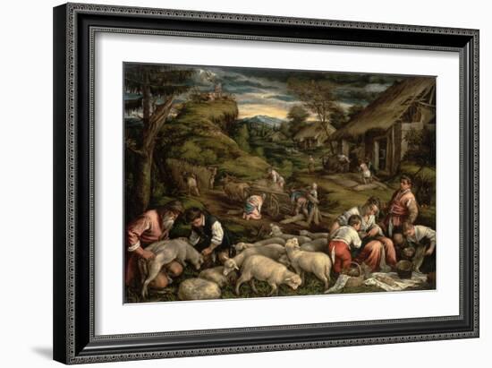 Summer, 1576-Francesco Bassano-Framed Giclee Print