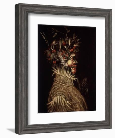 Summer, 16th Century-Giuseppe Arcimboldo-Framed Giclee Print