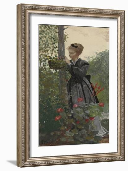 Summer, 1874 (Gouache, W/C & Graphite on Cream Wove Paper)-Winslow Homer-Framed Giclee Print