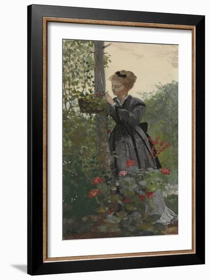 Summer, 1874 (Gouache, W/C & Graphite on Cream Wove Paper)-Winslow Homer-Framed Giclee Print