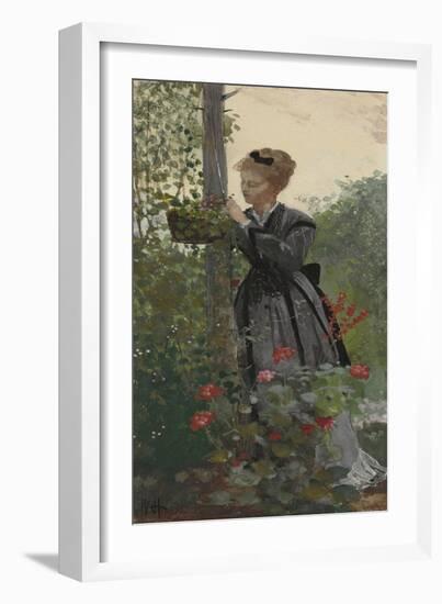 Summer, 1874 (Gouache, W/C & Graphite on Cream Wove Paper)-Winslow Homer-Framed Giclee Print