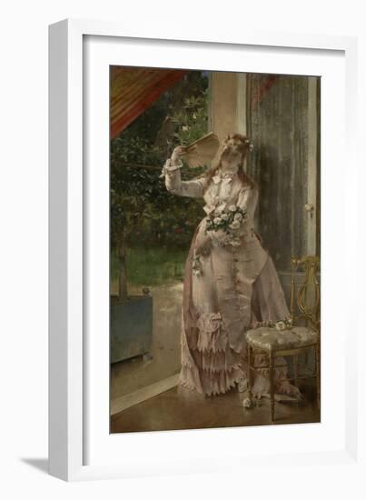 Summer, 1877 (Oil on Canvas)-Alfred Emile Stevens-Framed Giclee Print