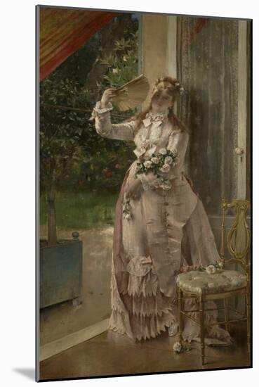 Summer, 1877 (Oil on Canvas)-Alfred Emile Stevens-Mounted Giclee Print